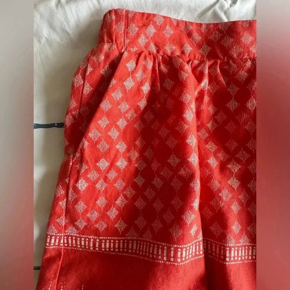 Old Navy Coral Patterned Cotton Mini Skirt - Picture 7 of 8